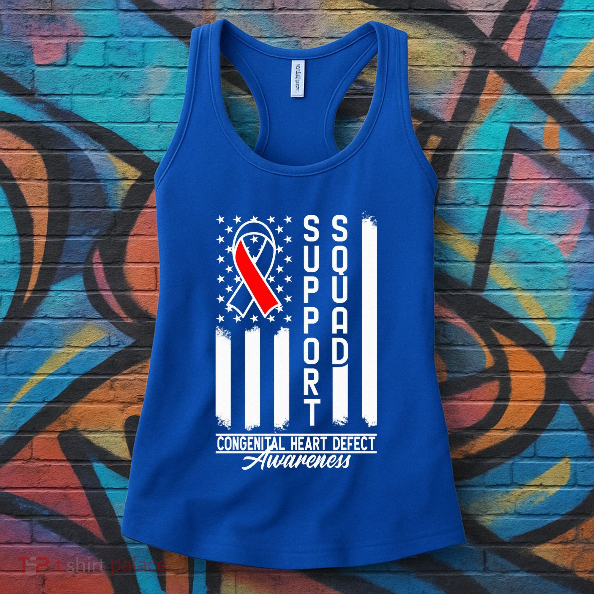 Support Awareness Squad I CHD Congenital Heart Defect Women's Tank Top