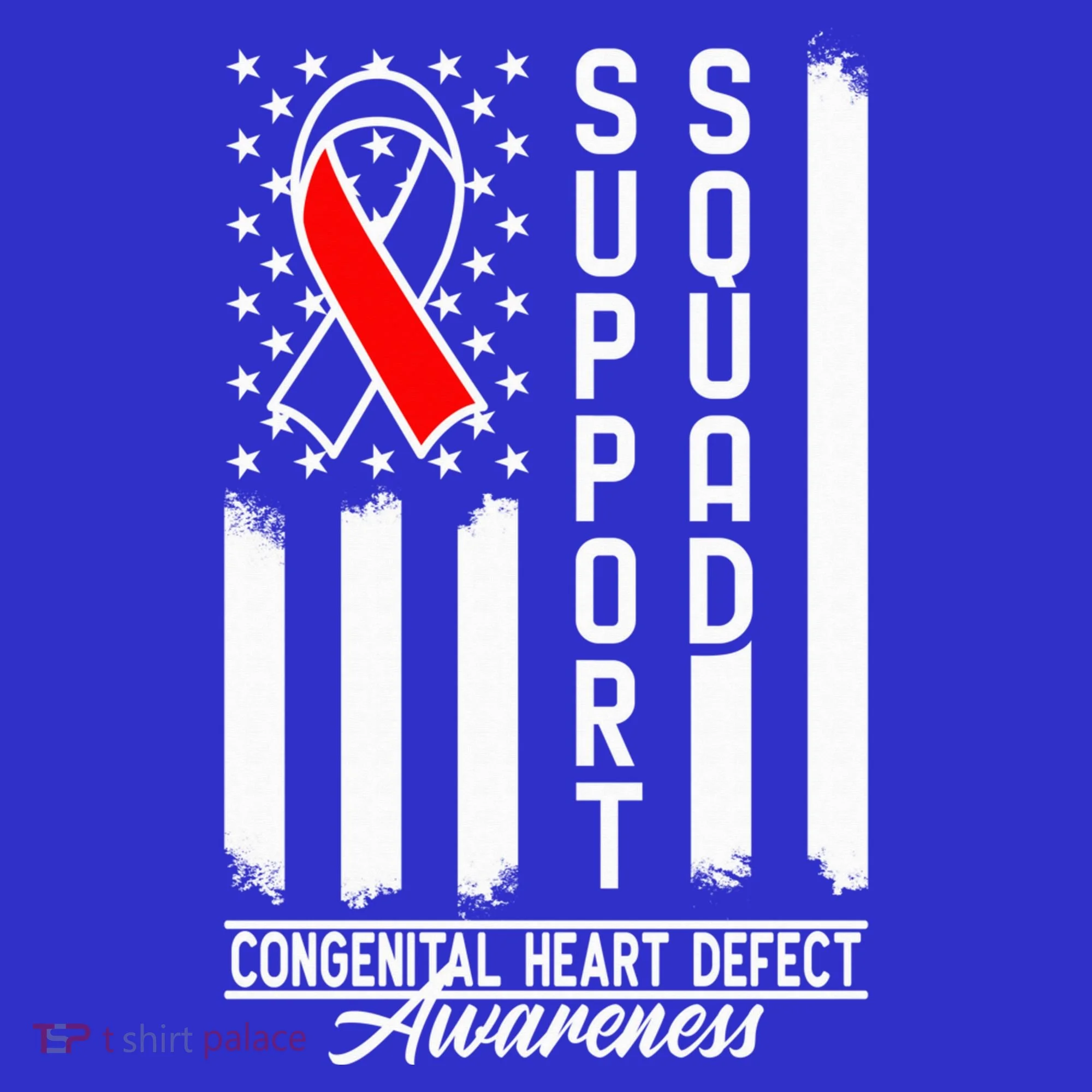 Support Awareness Squad I CHD Congenital Heart Defect Tank Top