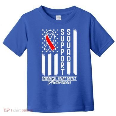 Support Awareness Squad I CHD Congenital Heart Defect Toddler T-Shirt