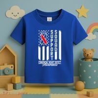 Support Awareness Squad I CHD Congenital Heart Defect Toddler T-Shirt thumb 3