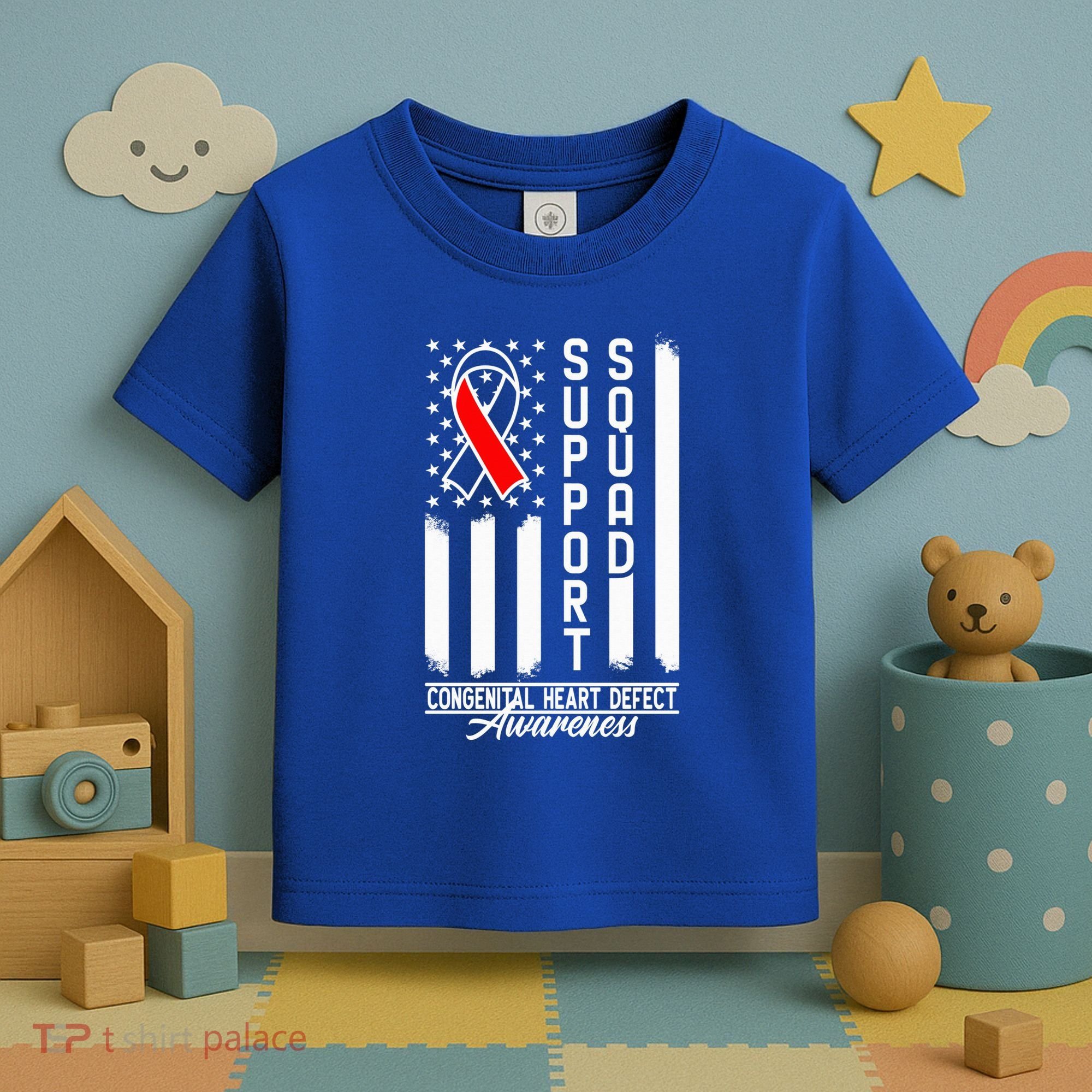 Support Awareness Squad I CHD Congenital Heart Defect Toddler T-Shirt
