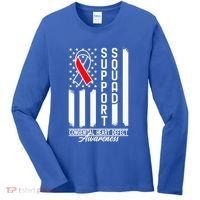 Support Awareness Squad I CHD Congenital Heart Defect Women's Long Sleeve Shirt thumb 0