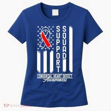 Support Awareness Squad I CHD Congenital Heart Defect Women's T-Shirt