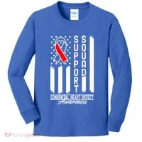 Support Awareness Squad I CHD Congenital Heart Defect Kids Long Sleeve Shirt thumb 0