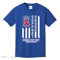 Support Awareness Squad I CHD Congenital Heart Defect Kids T-Shirt thumb 0