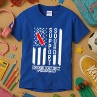 Support Awareness Squad I CHD Congenital Heart Defect Kids T-Shirt thumb 3