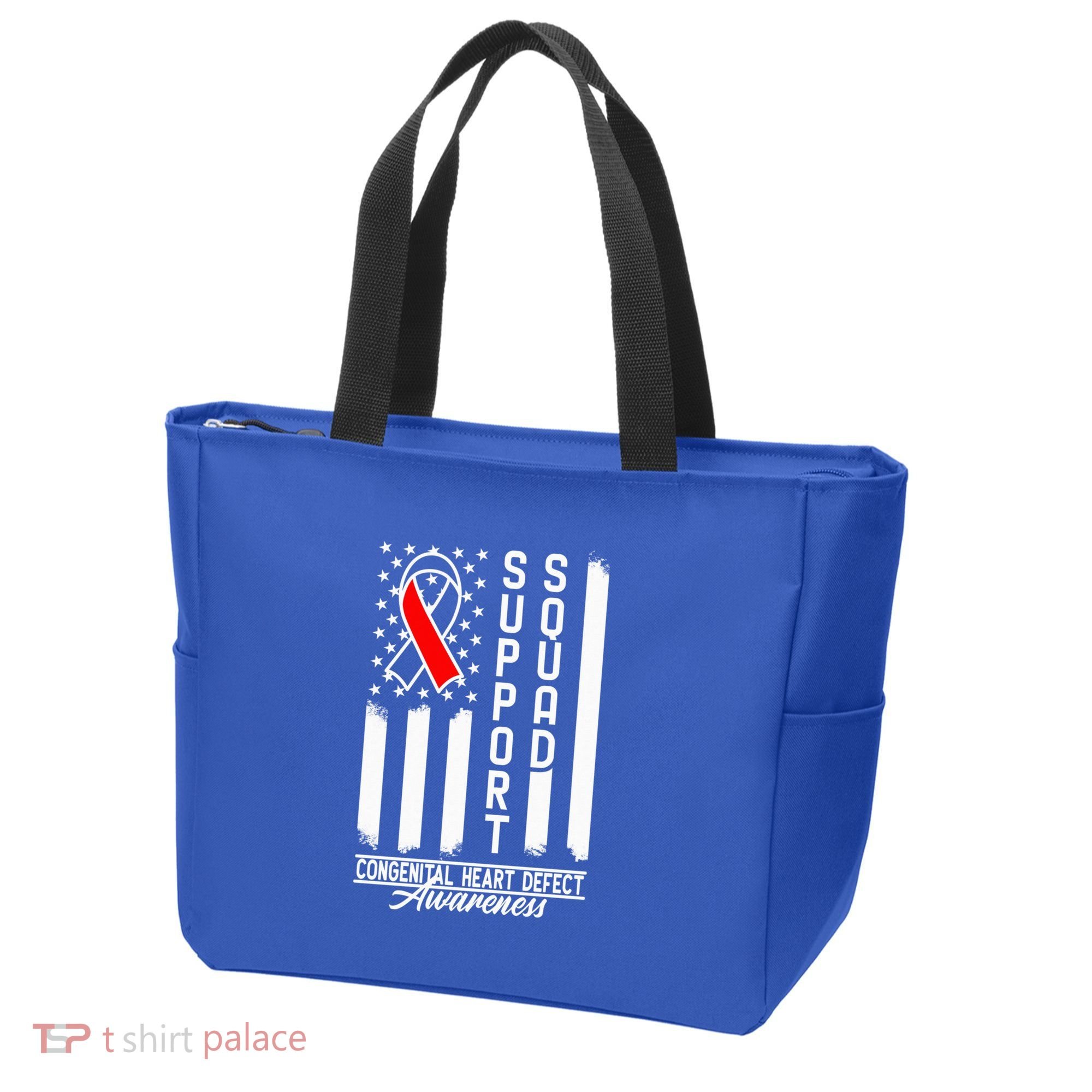 Support Awareness Squad I CHD Congenital Heart Defect Tote Bag