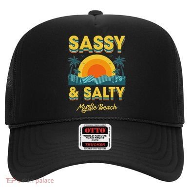 Sassy And Salty Myrtle Beach Retro Tropical Hat
