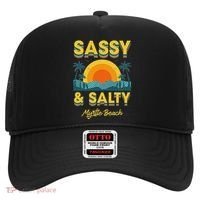 Sassy And Salty Myrtle Beach Retro Tropical Hat thumb 0