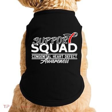 Support Awareness Squad I CHD Congenital Heart Defect Doggie Tank