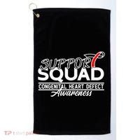 Support Awareness Squad I CHD Congenital Heart Defect Golf Towel thumb 0