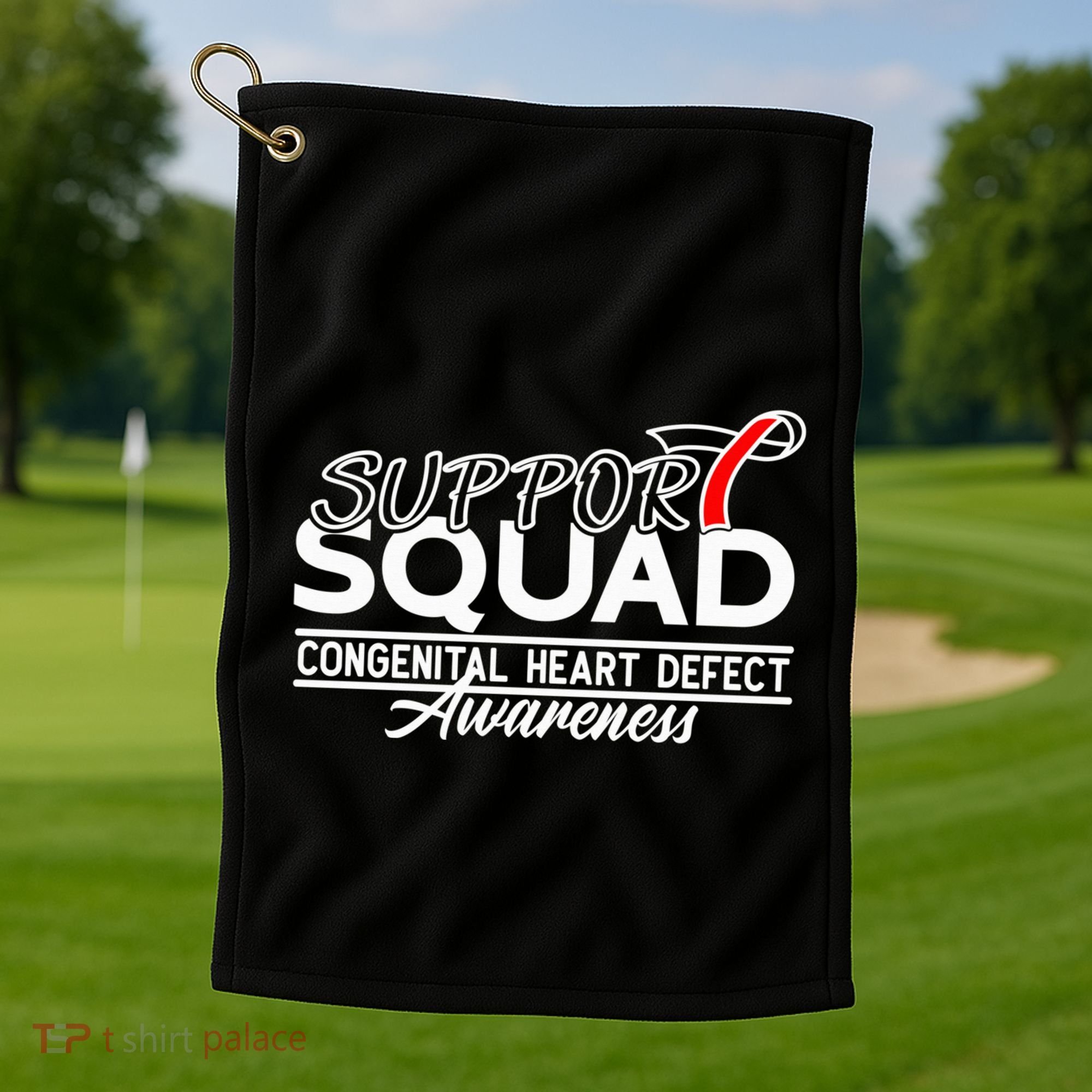 Support Awareness Squad I CHD Congenital Heart Defect Golf Towel