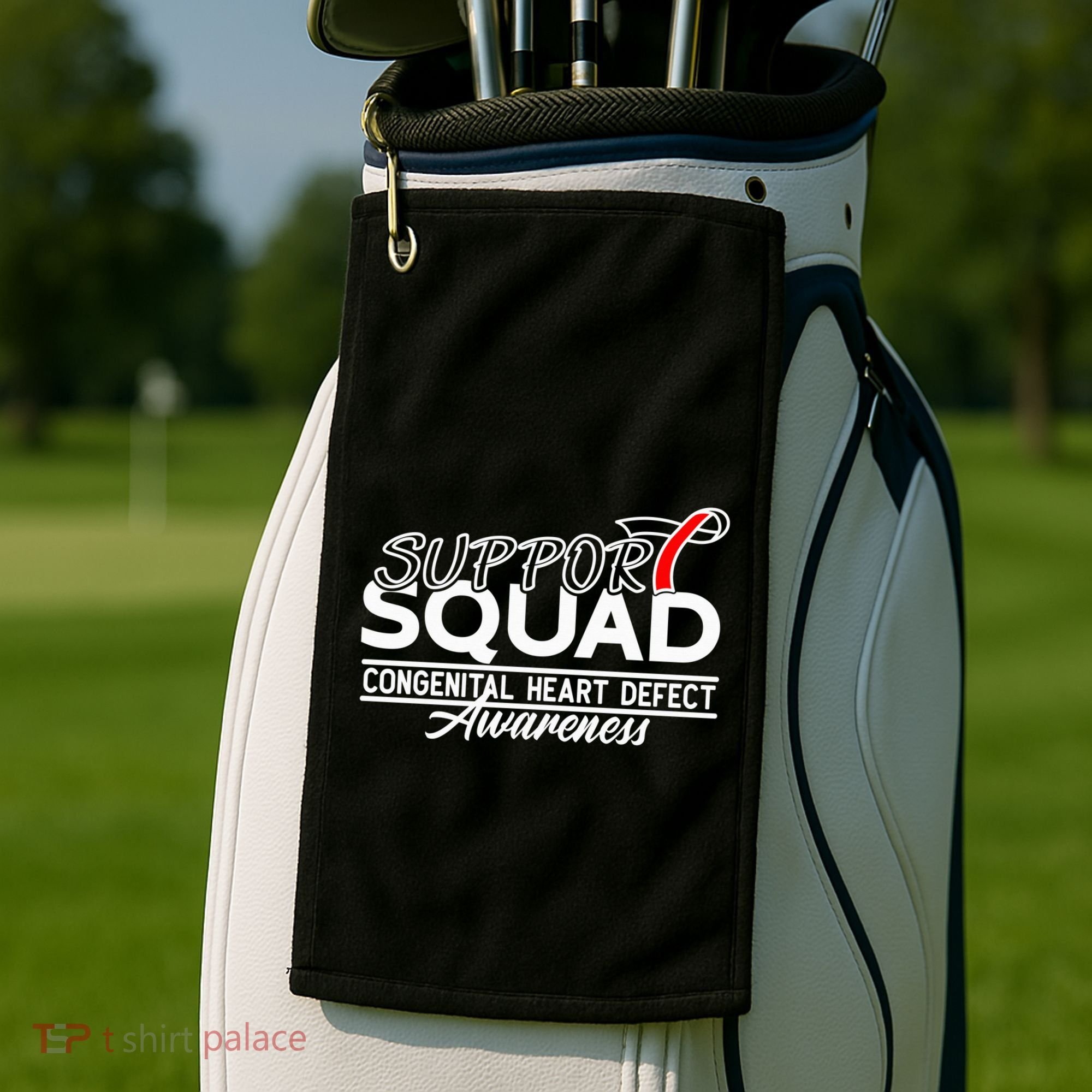 Support Awareness Squad I CHD Congenital Heart Defect Golf Towel