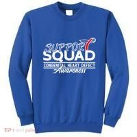 Support Awareness Squad I CHD Congenital Heart Defect Sweatshirt thumb 0