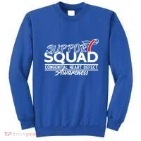 Support Awareness Squad I CHD Congenital Heart Defect Sweatshirt thumb 0