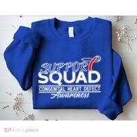 Support Awareness Squad I CHD Congenital Heart Defect Sweatshirt thumb 2