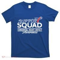 Support Awareness Squad I CHD Congenital Heart Defect T-Shirt thumb 0
