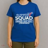 Support Awareness Squad I CHD Congenital Heart Defect T-Shirt thumb 4