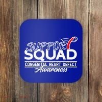 Support Awareness Squad I CHD Congenital Heart Defect Coaster thumb 0