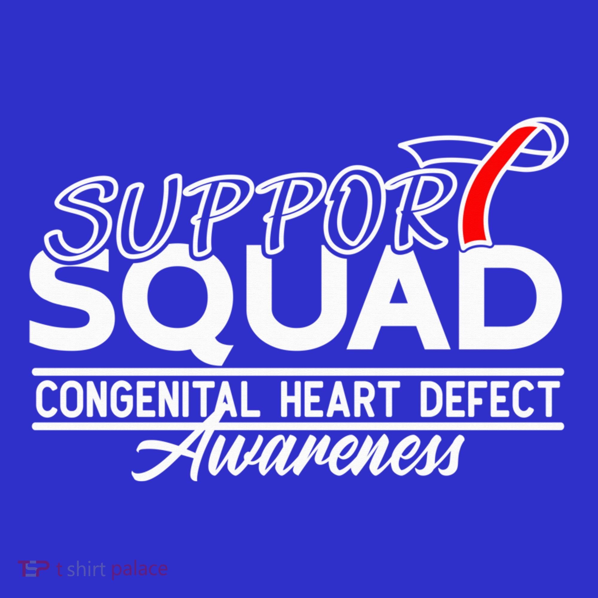Support Awareness Squad I CHD Congenital Heart Defect Polo