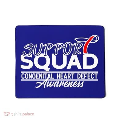 Support Awareness Squad I CHD Congenital Heart Defect Mousepad