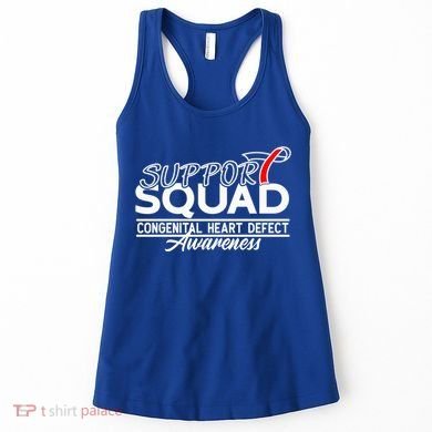 Support Awareness Squad I CHD Congenital Heart Defect Women's Tank Top