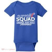 Support Awareness Squad I CHD Congenital Heart Defect Baby Bodysuit thumb 0