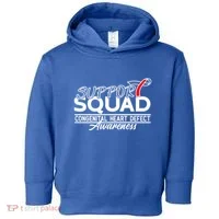Support Awareness Squad I CHD Congenital Heart Defect Toddler Hoodie thumb 0