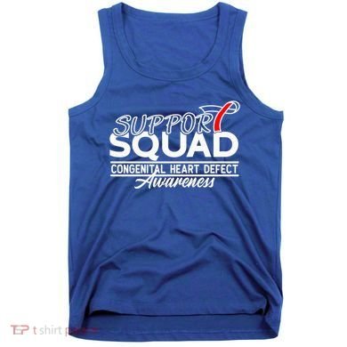 Support Awareness Squad I CHD Congenital Heart Defect Tank Top
