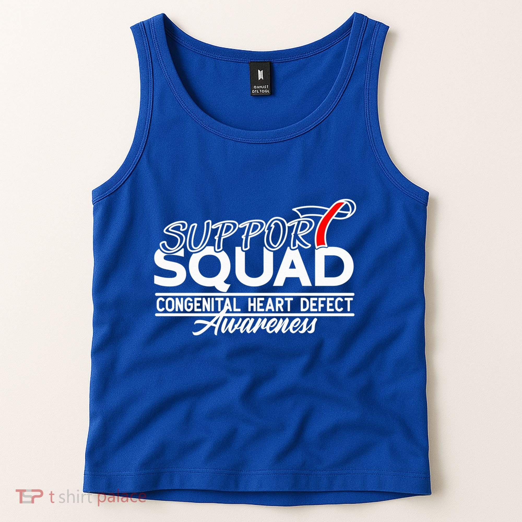 Support Awareness Squad I CHD Congenital Heart Defect Tank Top