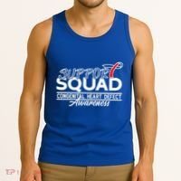 Support Awareness Squad I CHD Congenital Heart Defect Tank Top thumb 3
