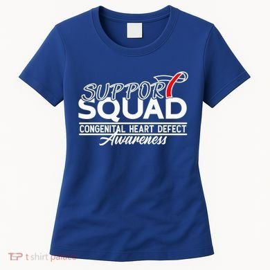 Support Awareness Squad I CHD Congenital Heart Defect Women's T-Shirt
