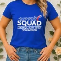Support Awareness Squad I CHD Congenital Heart Defect Women's T-Shirt thumb 2