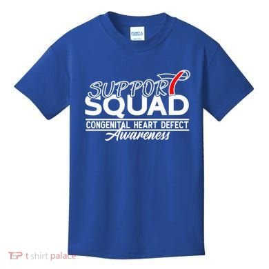 Support Awareness Squad I CHD Congenital Heart Defect Kids T-Shirt