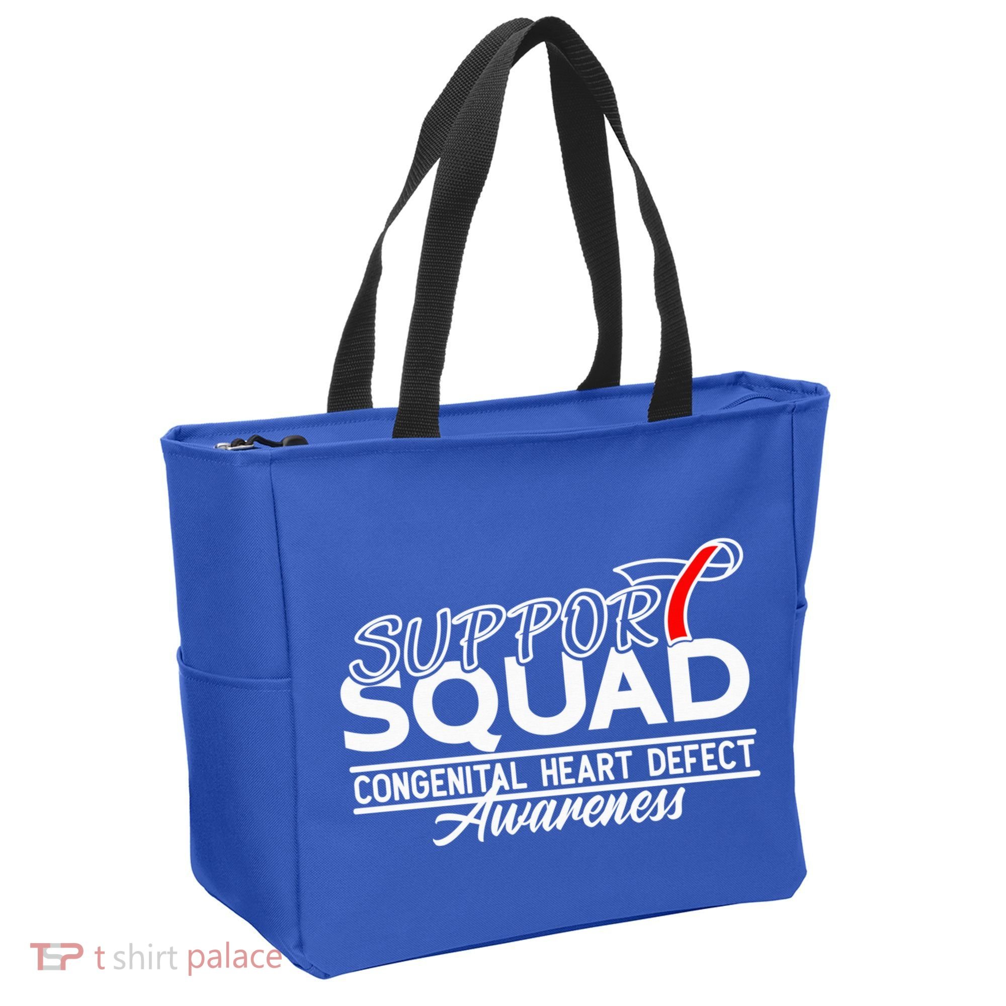 Support Awareness Squad I CHD Congenital Heart Defect Tote Bag