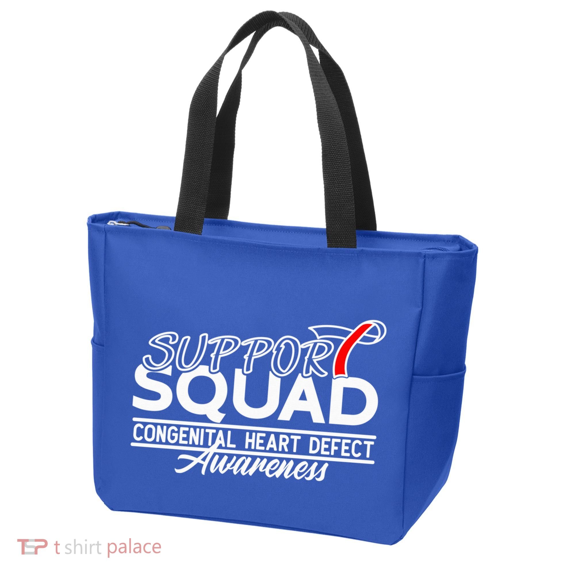 Support Awareness Squad I CHD Congenital Heart Defect Tote Bag