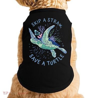 Skip A Straw Save A Turtle Ocean Doggie Tank