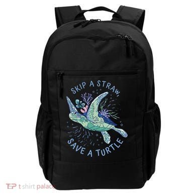 Skip A Straw Save A Turtle Ocean Backpack