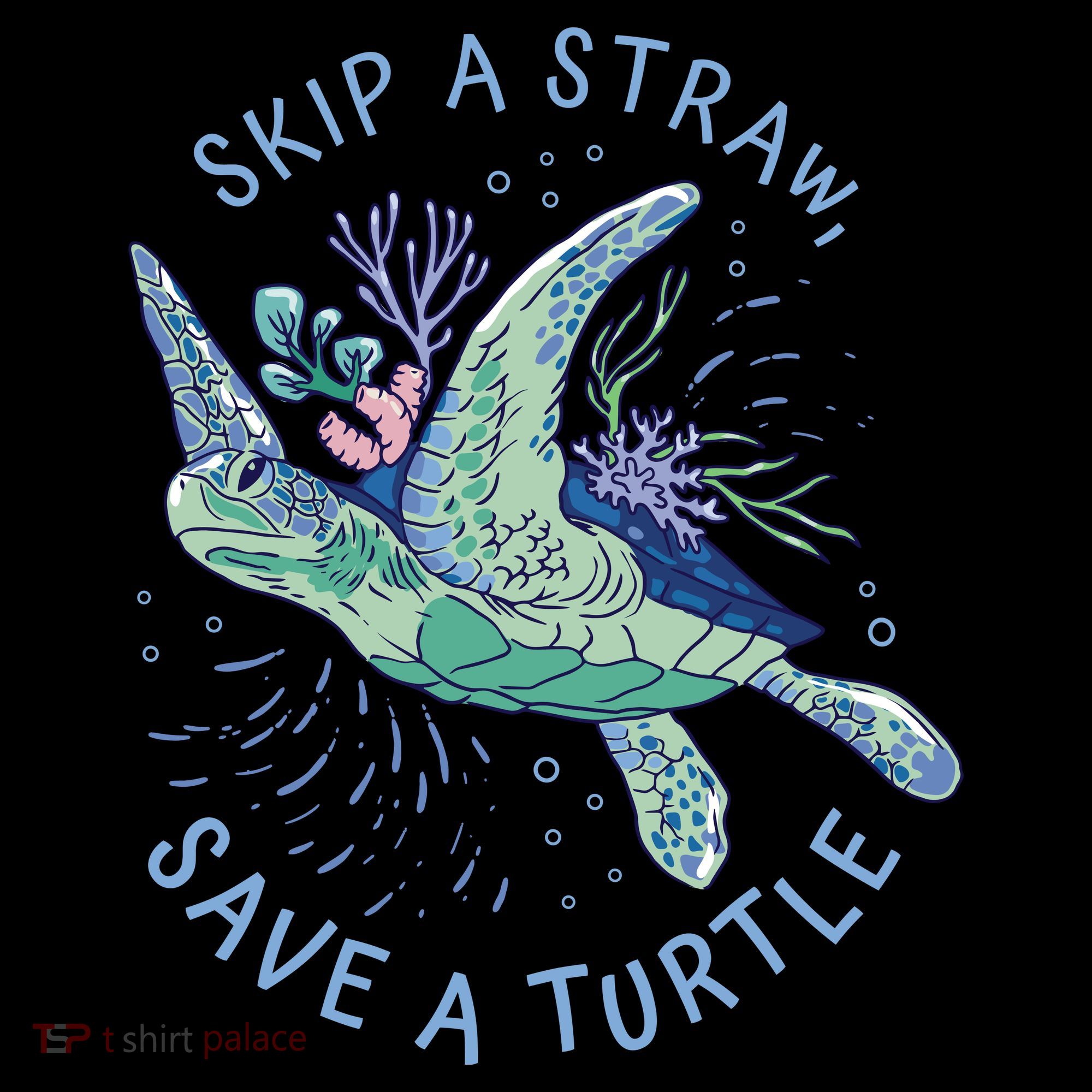 Skip A Straw Save A Turtle Ocean Women's Hoodie