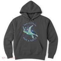 Skip A Straw Save A Turtle Ocean Hoodie thumb 0
