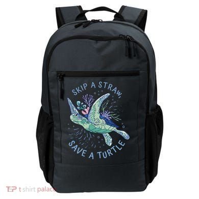 Skip A Straw Save A Turtle Ocean Backpack