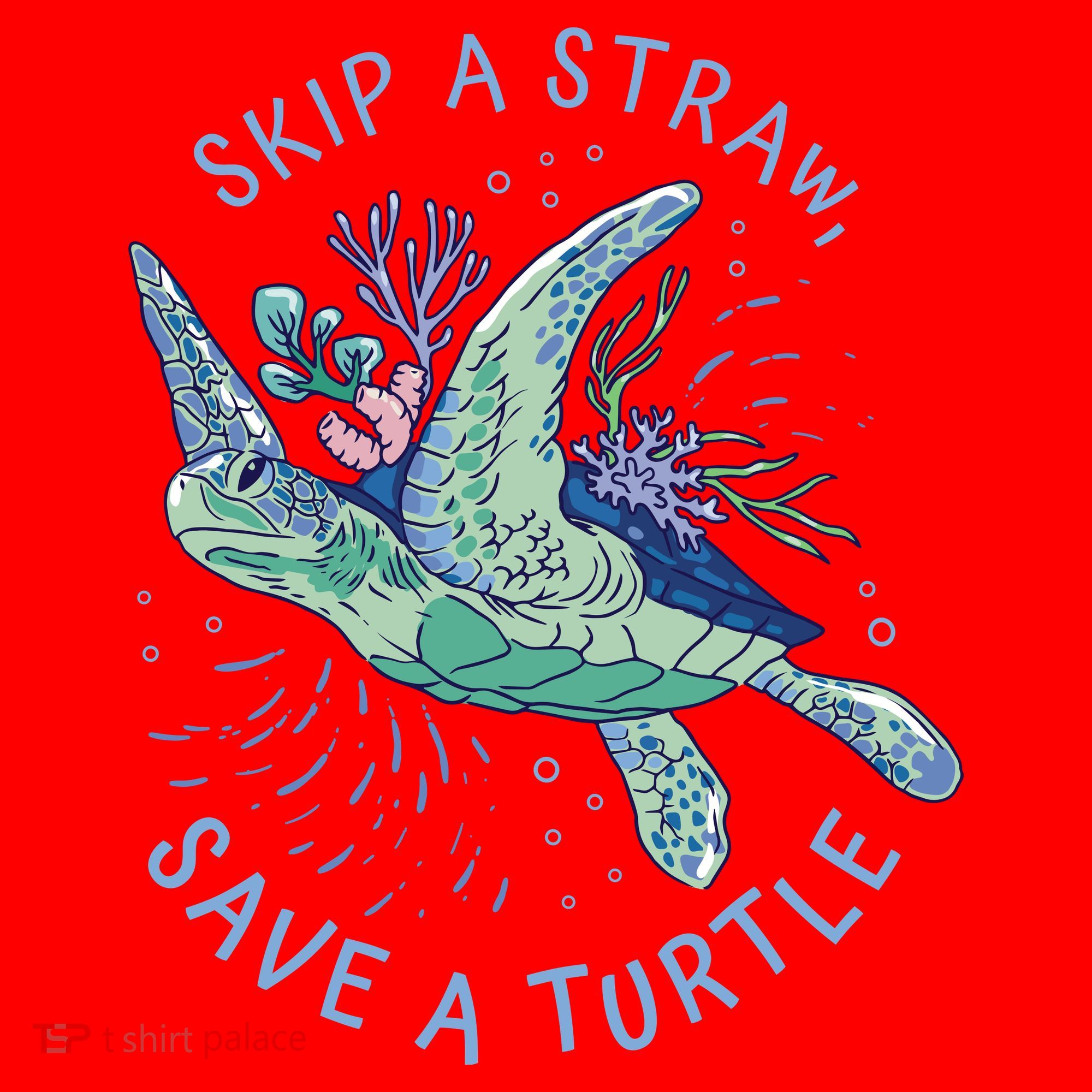 Skip A Straw Save A Turtle Ocean Santa Hat