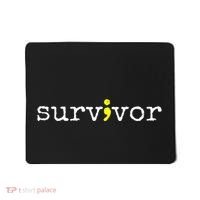 Suicide Awareness Support Symbol Recovery Survivor Semicolon Mousepad thumb 0