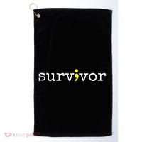 Suicide Awareness Support Symbol Recovery Survivor Semicolon Golf Towel thumb 0