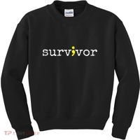 Suicide Awareness Support Symbol Recovery Survivor Semicolon Kids Sweatshirt thumb 0