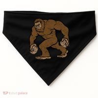 Sasquatch Bigfoot With Beer Kegs USA-Made Doggie Bandana thumb 0