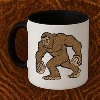 Sasquatch Bigfoot With Beer Kegs Coffee Mug thumb 2