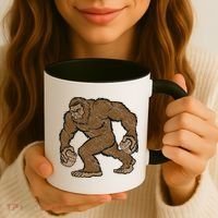 Sasquatch Bigfoot With Beer Kegs Coffee Mug thumb 3