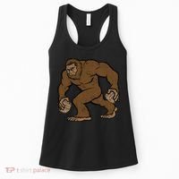 Sasquatch Bigfoot With Beer Kegs Women's Tank Top thumb 0
