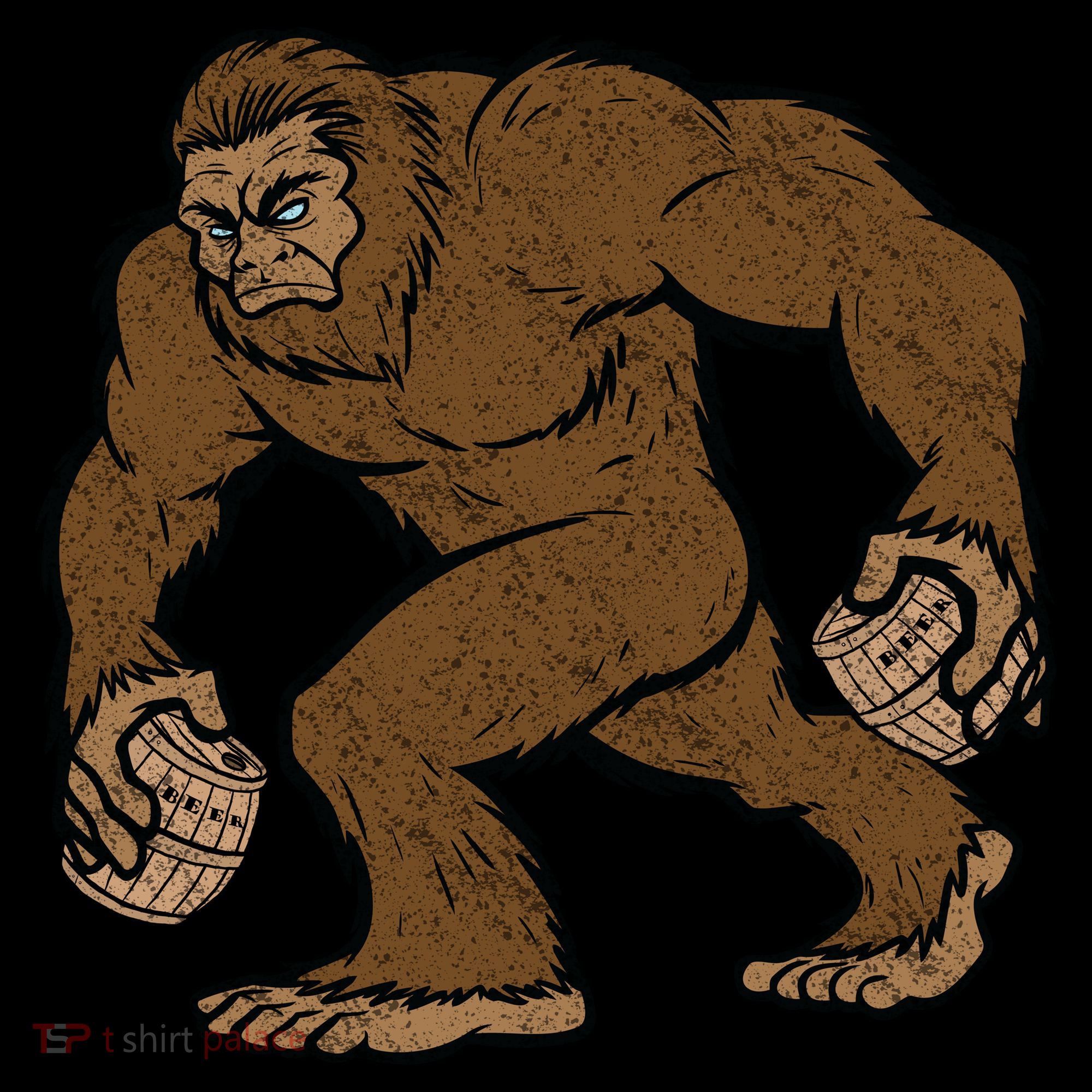 Sasquatch Bigfoot With Beer Kegs Women's Tank Top